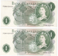 Bank Of England 1 Pound Notes Portrait 1 Pound, T28H